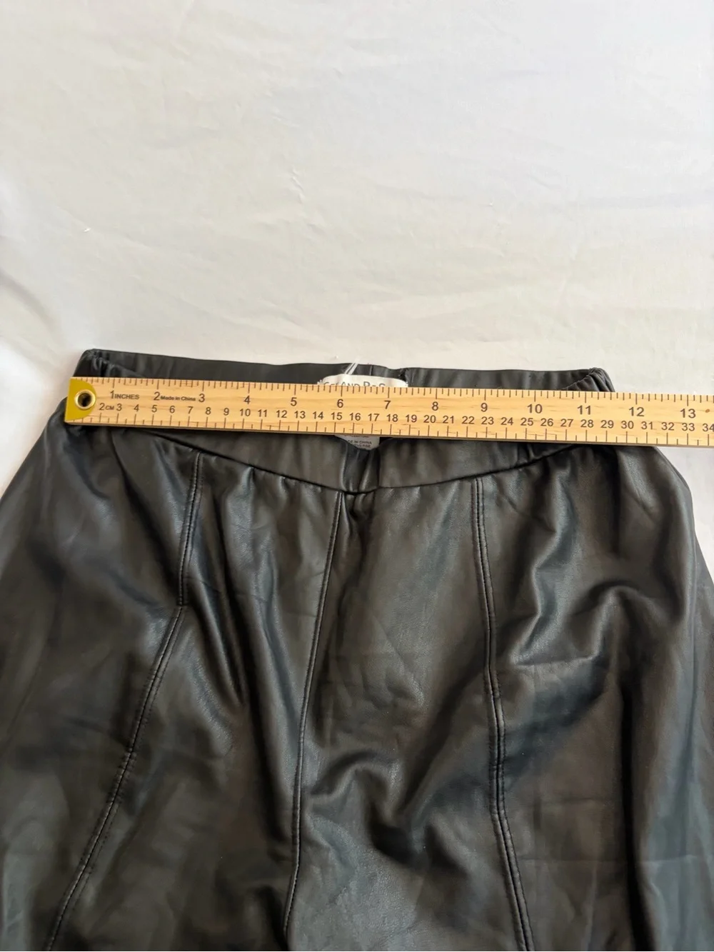 See and Be Seen  Black Faux Leather Dress Pants - Slim Tailored Fit Sizes S